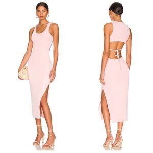 All The Ways Marissa Midi Dress in Baby Pink